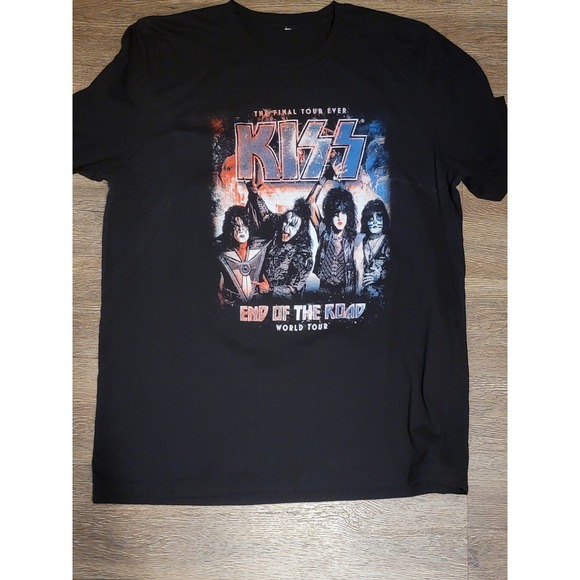 New Black Kiss T-Shirt XL 2020 The Final Tour Ever‎ End of the Road World Tour - Picture 1 of 6